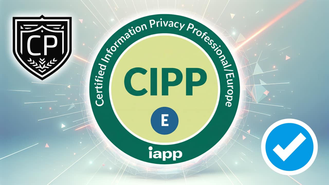 IAPP CIPP/E Certified Information Privacy Professional Europe Certification