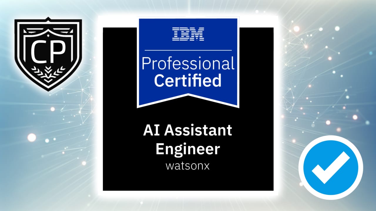 IBM Certified watsonx AI Assistant Engineer Professional Certification