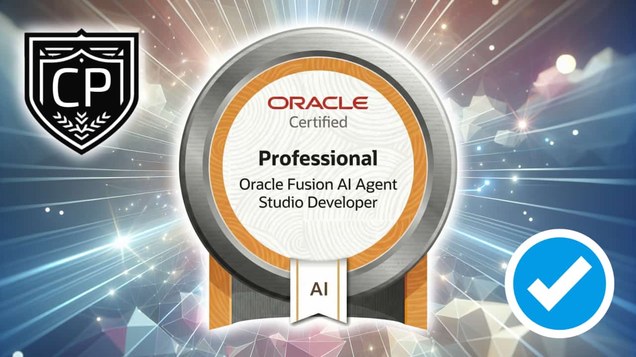 Oracle Fusion AI Agent Studio Developer Professional certification preparation resources
