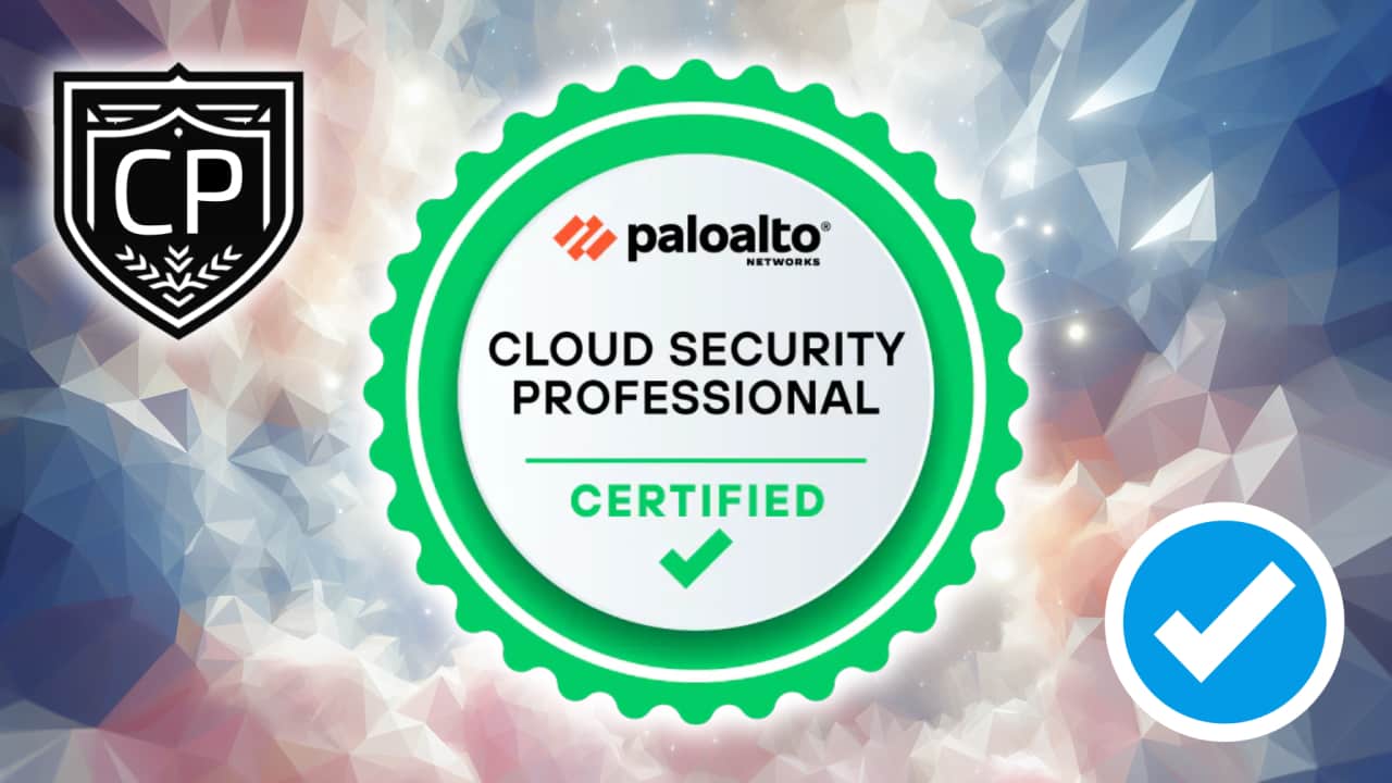 Palo Alto Networks Certified Cloud Security Professional Certification
