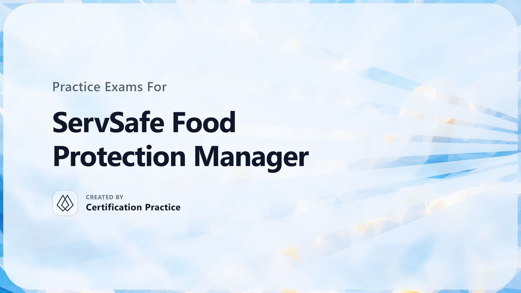 ServSafe Food Protection Manager certification preparation resources