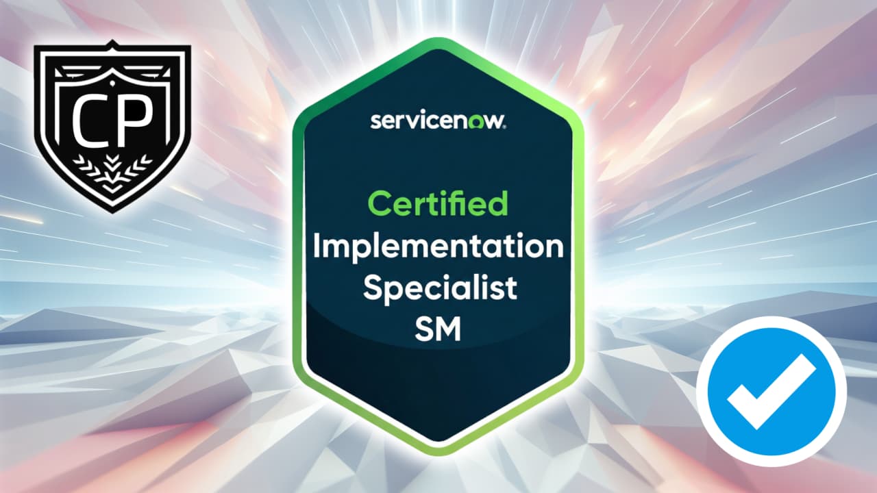 ServiceNow Certified Implementation Specialist Service Mapping CIS-SM Certification