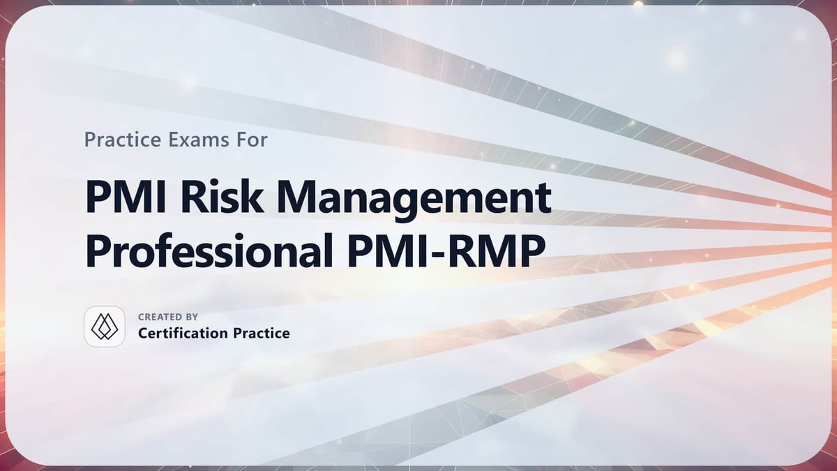 pmi rmp riskmanagementstandardandcertificationoverview... PMI Risk Management Professional PMI-RMP Quick Facts (2026)