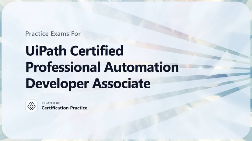 UiPath Certified Professional Automation Developer Associate Quick ...